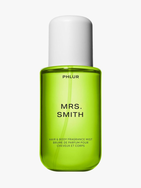 Phlur Mrs. Smith Hair & Body Fragrance Mist in branded component on a light gray background